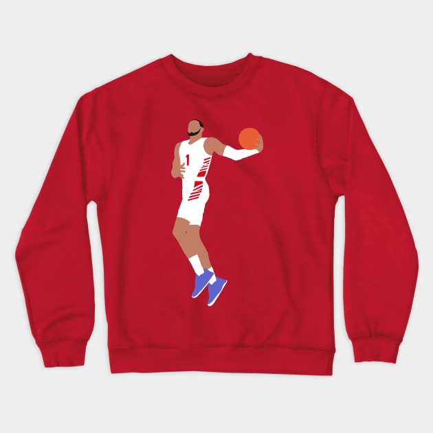 Obi Toppin Dayton Dunk Crewneck Sweatshirt by xRatTrapTeesx